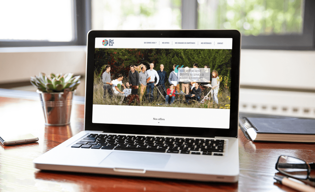 Site internet du bureau d'études Qui Plus Est en Creuse, Nouvelle Aquitaine.