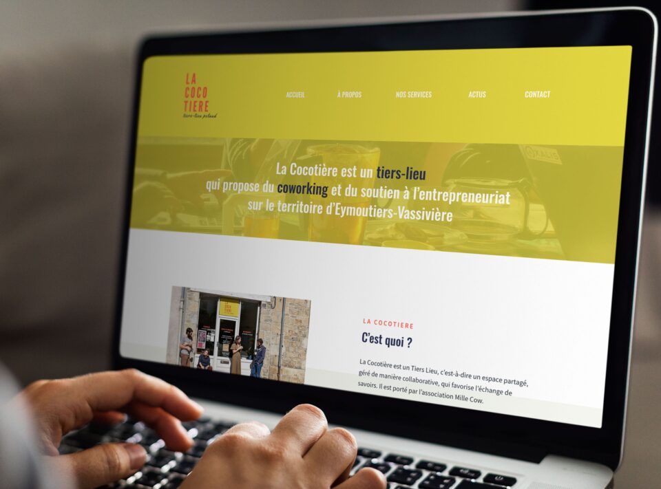 Le site internet du Tiers-Lieu la Cocotière à Eymoutiers en Haute-Vienne.